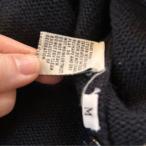 Vintage Marisa Christina Nautical Embroidery cardigan size medium - Picture 5 of 7